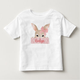 Meisjes Waterverf Roze Paashaas Kinder Shirts