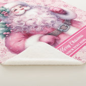 Meisjes Waterverf Roze Santa Blanket Pinkmas Sherpa Deken (3/4)