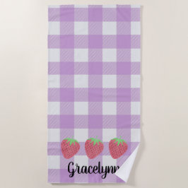 Meisjes Waterverf Strawberry Trio en Pset Beach Strandlaken