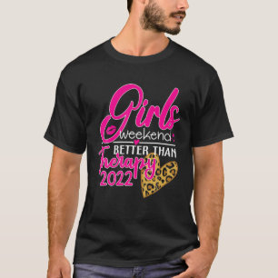 Meisjes Weekend 2022 Beter dan Therapy Besties Tri T-shirt
