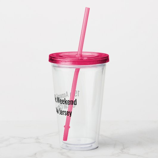 Meisjes Weekend  Acryl Drinkbeker (Achterkant)