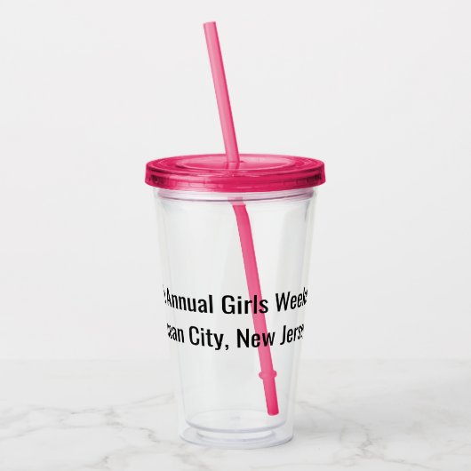 Meisjes Weekend Acryl Drinkbeker (Links)