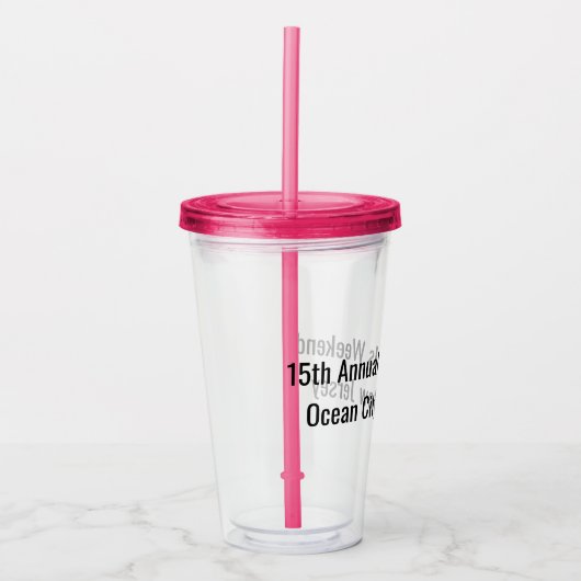 Meisjes Weekend  Acryl Drinkbeker (Voorkant)