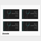 Meisjes weekend blauw Mocktail vrijgezellenfeest Rechthoekige Sticker (Vel)