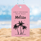 Meisjes Weekend Blush Roze Palm Tree Strandlaken
