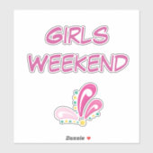 Meisjes Weekend Bright Magenta Sticker (Vel)