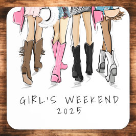 Meisjes Weekend Cowboy Laarzen Favoriets Bier Onderzetter
