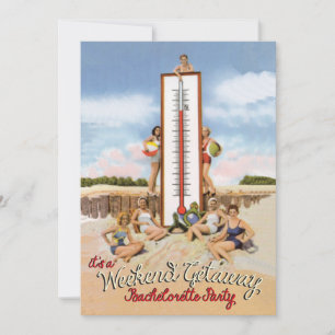 Meisjes Weekend Getaway Bachelorette Uitnodigingen