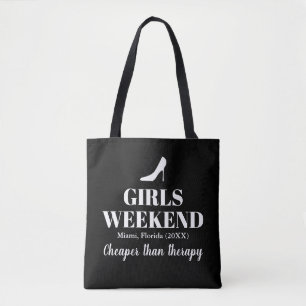 Meisjes weekend goedkoper dan therapieschouder tote bag