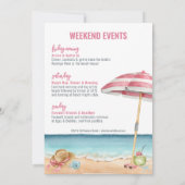 Meisjes Weekend Grappig strand Bachelorette Kaart (Achterkant)