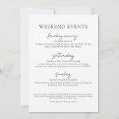 Meisjes Weekend in de Bossen Bachelorette Kaart (Achterkant)