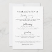 Meisjes weekend in de Bossen vrijgezellenfeest Kaart (Achterkant)