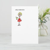 MEISJES WEEKEND INVITE KAART (Staand voorkant)