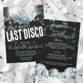 Meisjes Weekend Laatste Disco Bachelorette Kaart