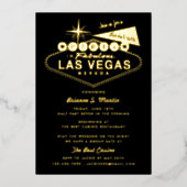 Meisjes Weekend Las Vegas Bachelorette Party Folie Uitnodiging (Voorkant)