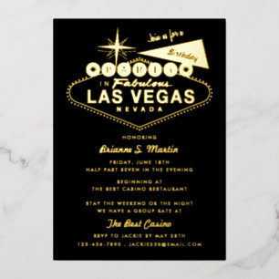 Meisjes Weekend Las Vegas Birthday Party Folie Uit Uitnodiging