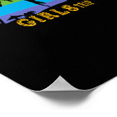 Meisjes Weekend Meisjes Trip Vrienden Sticker Poster (Hoek)