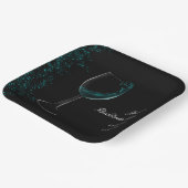 Meisjes weekend mocktail bachelorette party blauw papieren bordje (Gebogen)