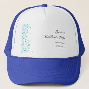 Meisjes weekend mocktail vrijgezellenfeest blauw trucker pet