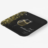 Meisjes weekend mocktail vrijgezellenfeest gouden papieren bordje (Gebogen)