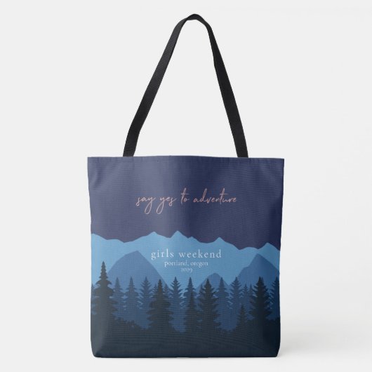 Meisjes Weekend Persoonlijk Tote Bag (Voorkant)