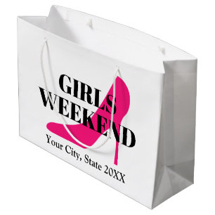 Meisjes weekend reis roze hoge hak stiletto schoen groot cadeauzakje
