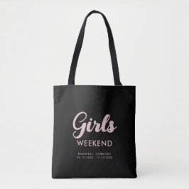 Meisjes Weekend Reizen Bestemming Leuke Matching Tote Bag
