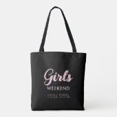 Meisjes Weekend Reizen Bestemming Leuke Matching Tote Bag (Achterkant)