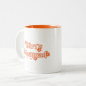 Meisjes Weekend Retro 70s Aangepaste reis weghalen Tweekleurige Koffiemok (Voorkant links)