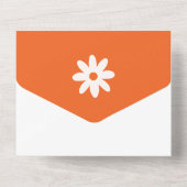 Meisjes Weekend Retro Bachelorette feest All In One Uitnodiging (Achterkant)