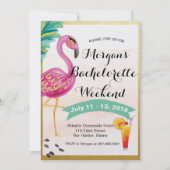 Meisjes Weekend Route uitnodiging (Voorkant)