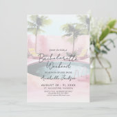 Meisjes Weekend Roze Zwembad Vrijgezellenfeest Kaart (Staand voorkant)