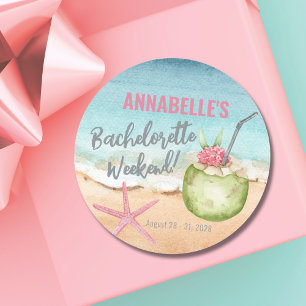 Meisjes Weekend Schattigee Cocktail Bachelorette P Ronde Sticker