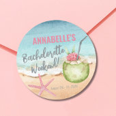 Meisjes Weekend Schattigee Cocktail Bachelorette P Ronde Sticker