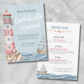 Meisjes Weekend Strand Nautische Bachelorette Kaart