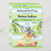 Meisjes weekend Tropisch uitje Pool Party Kaart (Voorkant / Achterkant)