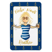 Meisjes Weekend voor Haar Grappige Nautische Vakan Magneet (Verticaal)