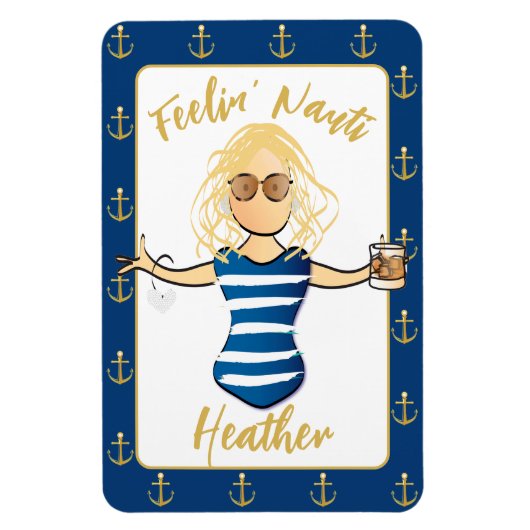 Meisjes Weekend voor Haar Grappige Nautische Vakan Magneet (Verticaal)