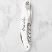 Meisjes weekendfeestkurk schroefwijn flesopener kurkentrekker (Achterkant)