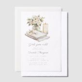 Meisjes Wellness Bruiloft Spa Borrel Vellum Uitnodigingen (Offset)