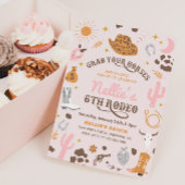 Meisjes Westerne uitnodiging | Uitnodiging van Cow