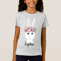 Meisjes Whimsical Floral EasterBunny Rabbit en Nam