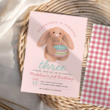 Meisjes Whimsical Lieve Roze Konijn en Taart Verja