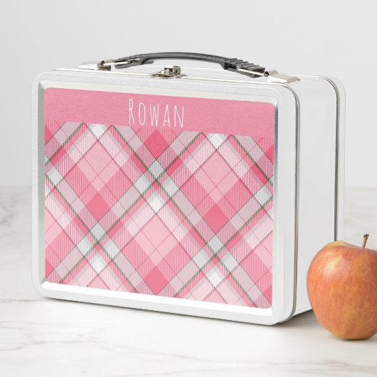 Meisjes Whimsical roze en wit geruite Kinderen (In situ)