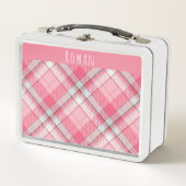 Meisjes Whimsical roze en wit geruite Kinderen (Voorkant)