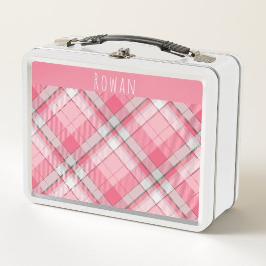 Meisjes Whimsical roze en wit geruite Kinderen (Voorkant)