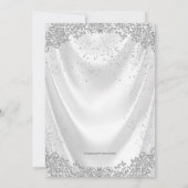 Meisjes White Satin Eerste Communie Kaart (Achterkant)