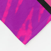 Meisjes "Wild About Cheer" Roze Paarse Zebra Fleece Deken (Hoek)