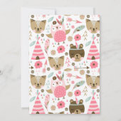 Meisjes Wild Een Baby shower Uitnodiging (Achterkant)