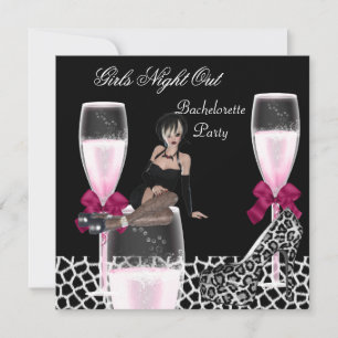 Meisjes Wild Night Out Pink Shoes Champagne Kaart